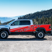 Set di Adesivi Laterali Personalizzati in Vinile Stile TRX per Dodge Ram 1500 Rebel/TRX_3