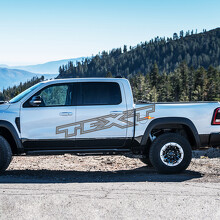Adesivo laterale in vinile con lettere personalizzate con contorno per Dodge Ram 1500 Rebel TRX_2