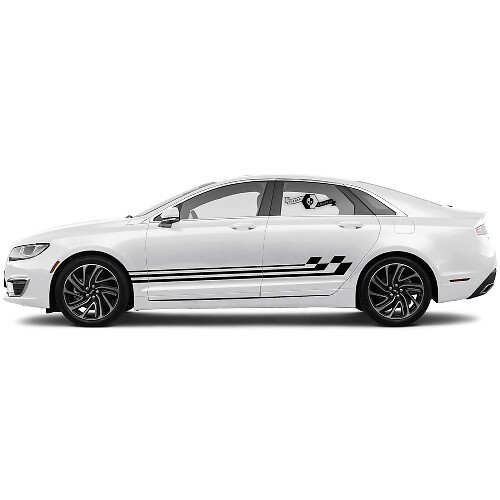 Adesivo in Vinile a Strisce Stile Racing Laterale per Lincoln MKZ 2020