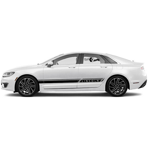 2 x 2020 Lincoln Mkz Stripes Stripes Pannello Rochite Stradale Vinyl Modern Logo Decals Adesivo grafico
