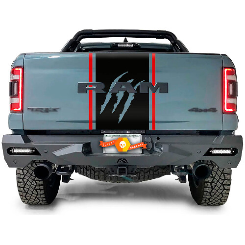 Nuove Graffi Artigli Portellone Ford F150 Raptor 2022 2 colori Grafica laterale adesivo decalcomania
