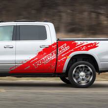 Kit Adesivi Laterali Supercharged Mud Splash per Dodge Ram Rebel 2021+_2