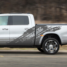 Kit Adesivi Laterali Supercharged Mud Splash per Dodge Ram Rebel 2021+_3