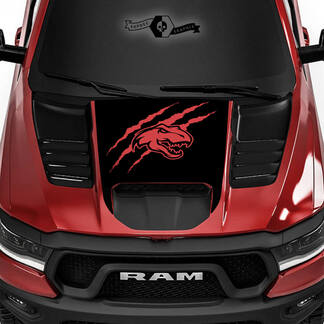 Dodge Ram Rebel 2022+ 2023+ 1500 TRX T-Rex Hood Scratch Claws TRX Truck Vinyl Decal Graphic
