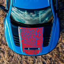 Adesivo in Vinile con Testo Personalizzato Pelle di Dinosauro per Cofano Dodge Ram Rebel 1500 TRX_3
