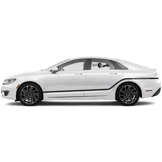 Coppia New Lincoln MKZ Doors Stripes Rocker Panel Side Bed Body Vinyl Decals Graphics Sticker
