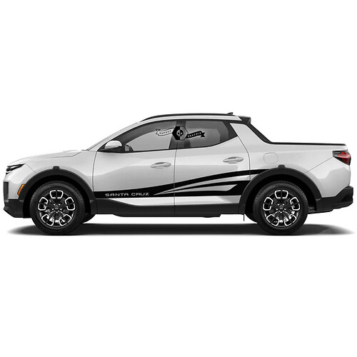 2x Hyundai Santa Cruz Pannello a bilanciere Porte laterali moderne Kit grafico per decalcomanie in vinile