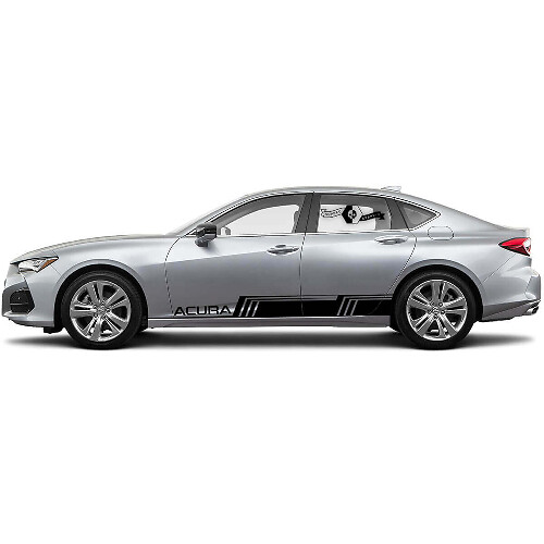 Adesivo Vinile Laterale con Linee Geometriche per Acura TLX 2021