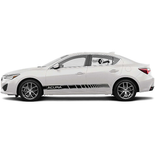 Adesivo laterale in vinile con strisce da corsa marchiate per Acura TLX 2021