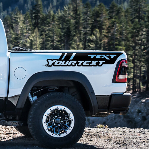 Adesivo in vinile personalizzato da comodino per Dodge Ram 1500