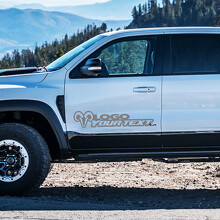 Adesivo Vinile Laterale Stile Hemi con Testo e Logo Personalizzati per Dodge Ram 1500_2