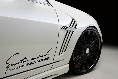 Adesivo in Vinile Sport Side Sports Mind Powered by Nissan per Nissan GT-R