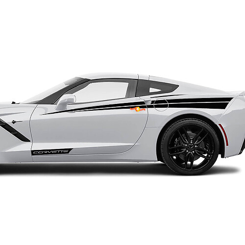 Adesivi per le decalcomanie per accenti laterali per le porte Chevrolet Corvette
