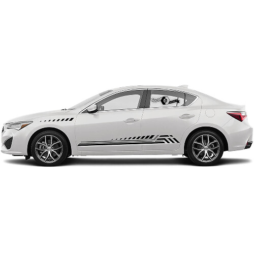Coppia Acura 2021 ILX Logo Laterale Qualsiasi Colore Adesivi Porte Cofano Grafiche Acura TLX Auto Racing Decalcomanie in Vinile
