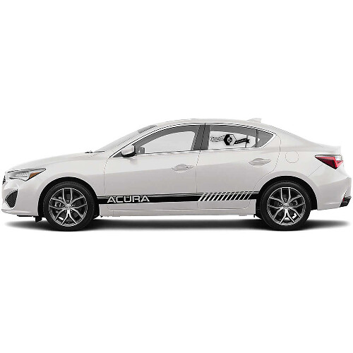 Adesivo in Vinile a Strisce Laterali Stile Racing per Acura TLX 2021