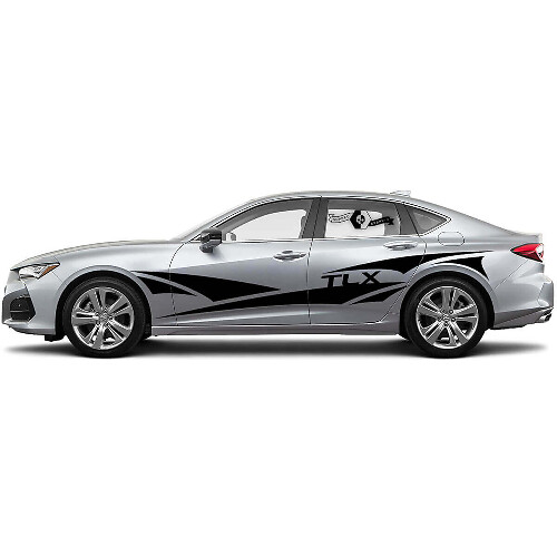 Kit di adesivi in vinile a strisce laterali affilate TLX per Acura TLX 2021
