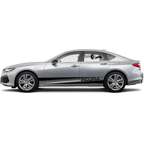2x 2021 Acura TLX porte laterali nuovo pannello basculante Acura TLX auto da corsa adesivo decalcomania del vinile
