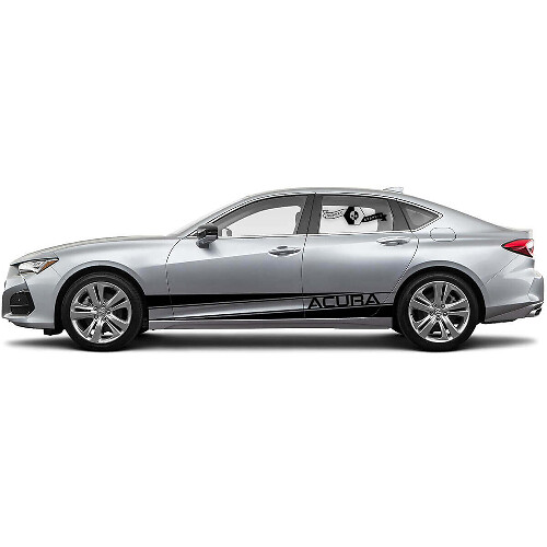Adesivo in vinile laterale con scritta del marchio e strisce di accento per Acura TLX 2021