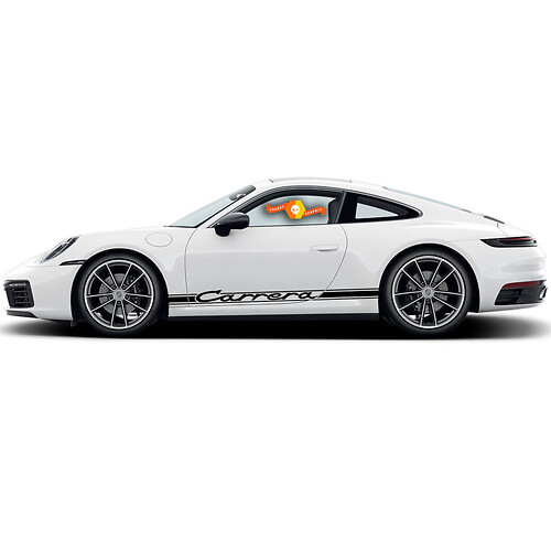 Coppia Porsche 911 996 Carrera Classic laterali decalcomanie di tutti i colori adesivi in ​​vinile decalcomanie