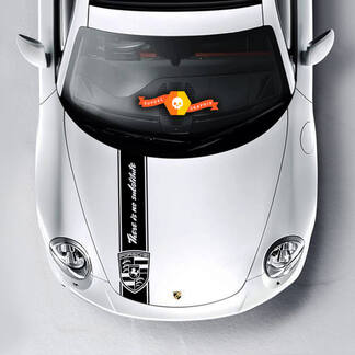Adesivo decalcomania kit strisce cofano motore Porsche Logo Spider
