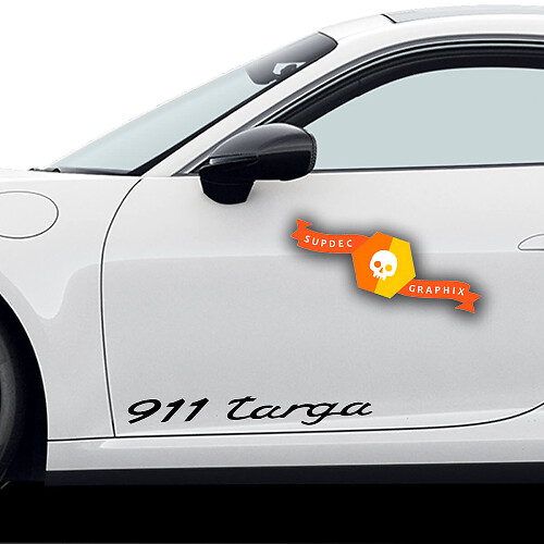Coppia di adesivi Porsche 911 Targa Porsche Adesivo laterale per porte
