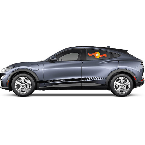 Adesivi in vinile per strisce laterali del logo Ford Mustang MACH-E
