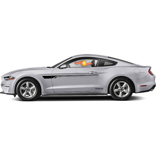 Kit adesivi laterali in vinile con doppia striscia accentuata per Musclecar Musclecarmodel ROUSH RS2