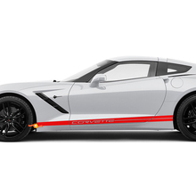 Corvette Rocker Panel Stripes Adesivo per decalcomanie in vinile per Chevy Corvette C8
 2