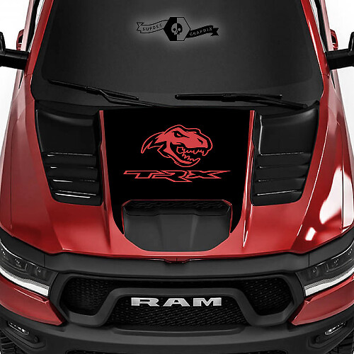 Adesivo in vinile per cofano T-Rex TRX per Dodge Ram 1500 TRX