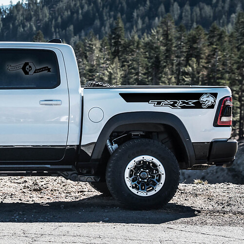 Adesivo in Vinile per Testata Letto TRX T-Rex per Dodge Ram 1500