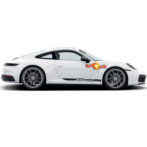 Kit Adesivi in Vinile Strisce Laterali 911 Carrera T per Porsche 911