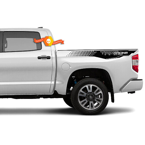 2 Adesivi laterali del letto TRD Toyota Tundra TRD Honeycombs Racing Development in vinile
