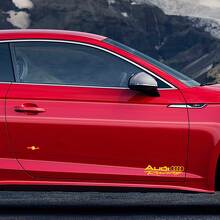2 adesivi Audi Racing A4 A5 A6 A7 A8 S4 S5 S8 Q5 Q7 Rs Tt 2