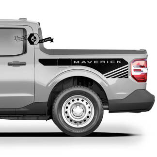 Coppia decalcomanie grafiche Ford Maverick 2022 FX4 Adesivi Maverick con logo lato letto
