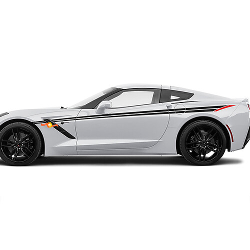 Stripes hash corse Corvette Accent laterale per Chevrolet Corvette C8
