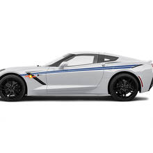 Stripes hash corse Corvette Accent laterale per Chevrolet Corvette C8
 3