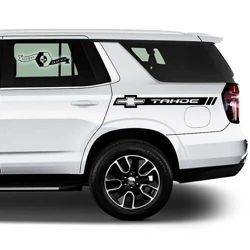 Set di Adesivi in Vinile con Strisce Laterali e Logo Tahoe per Chevrolet Tahoe