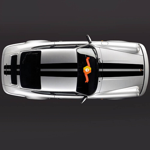 Nuovi adesivi Porsche Porsche 911 Turbo S Esclusivo adesivo per kit strisce laterali
