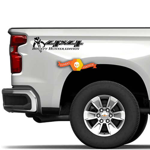 Adesivo Laterale in Vinile Stile Mandaloriano 4X4 per Chevy Silverado GMC Sierra