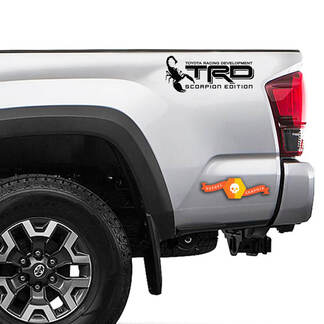 2 adesivi in ​​vinile da comodino TRD Scorpion Edition Toyota Off Road adatti per adesivi Tacoma o Tundra
