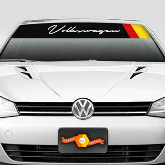 Parasole per parabrezza Striscia solare Adesivi per qualsiasi anno Decalcomania dal design esclusivo per grafica Volkswagen VW Golf
