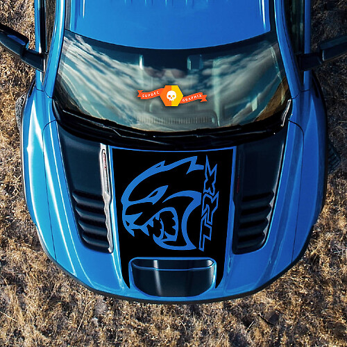 Adesivo Vinilico Cofano TRX Hellcat per Dodge Ram