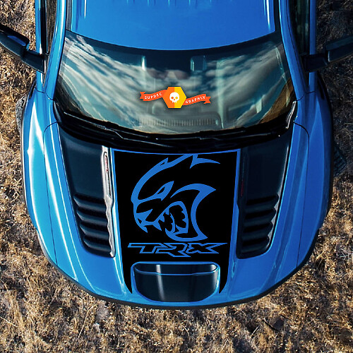 Adesivo in vinile con logo Hellcat per cofano Dodge Ram Truck