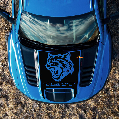 Adesivo in Vinile con Logo Wildcat per Cofano RAM 1500 TRX 2021-2024
