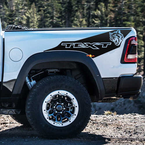 Adesivo in Vinile Personalizzato Wildcat Strisce Laterali per Dodge Ram 1500