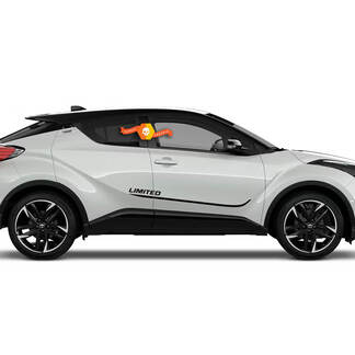 Coppia Toyota C-HR Hybrid Sport XLE Side Doors LIMITED Vinyl Decal Sticker Graphics Kit
