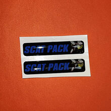 2x Scat Pack Blue Challenger/Charger/Durango Key Fob Inlays decalcomania a cupola con emblema
 2