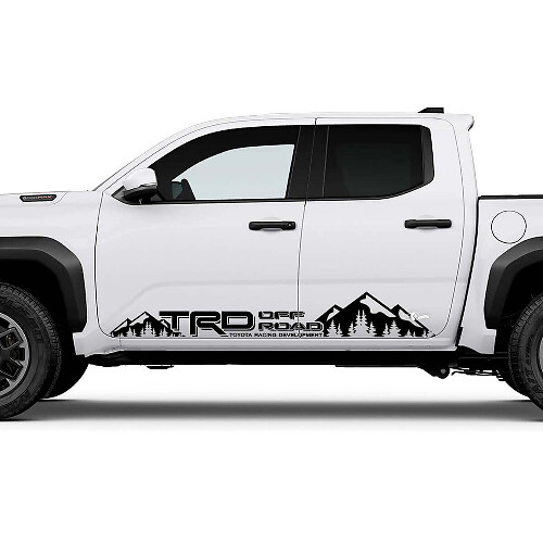 Adesivo in vinile TRD off Road Mountains Side Rocker Panel per Toyota Tacoma