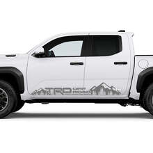 Adesivo in vinile TRD off Road Mountains Side Rocker Panel per Toyota Tacoma_2