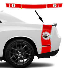 Adesivo in Vinile per Botte Laterale con Strisce Stile Rumble Bee per Dodge Challenger 2022-2023_2